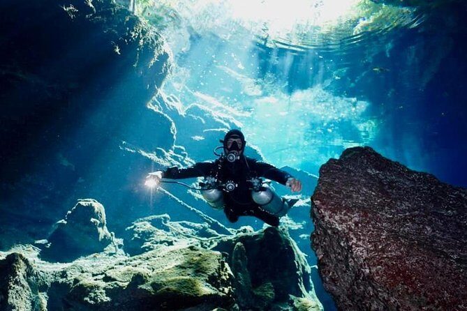 1 day of diving in Cenotes price for 2 certified divers - Early pickup, tight schedule, and a calmer day
