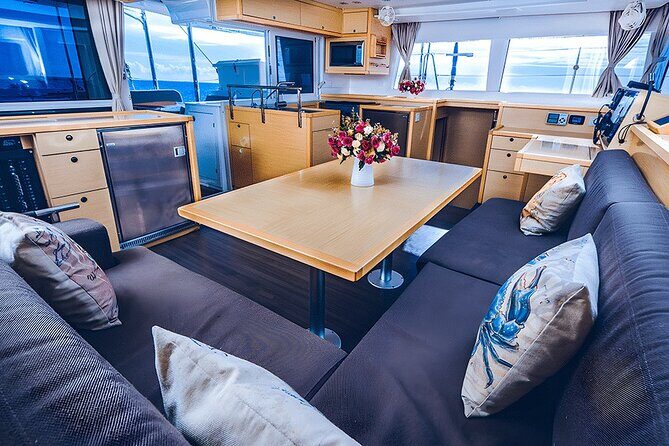 3 Hours Exclusive 45' Lagoon Catamaran Experience - Crew Energy: Guides in English and Spanish (and Names You May Hear)