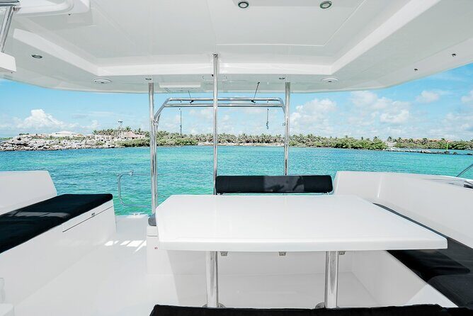 8-Hour Private 40' Cat 2 Stop to Cozumel, Food, Drinks & Snorkel - Private 40 Catamaran From Puerto Aventuras: The Value and the Vibe