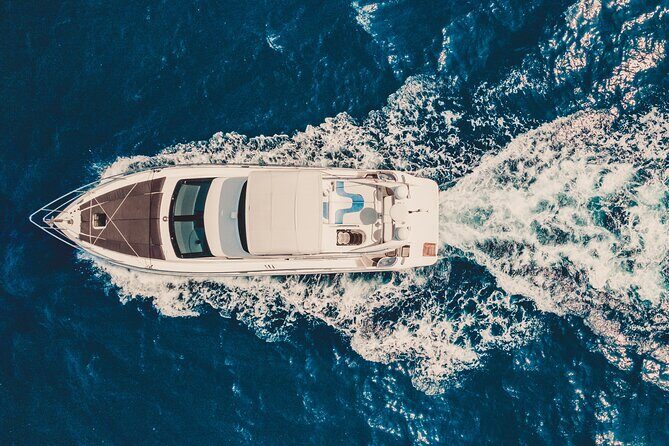 8-Hour Private 50' Azimut 2-Stop Tour to Cozumel Beach w/Food, Drinks & Snorkel - Playa Palancar Beach: lunch on sand and reef time without the fuss