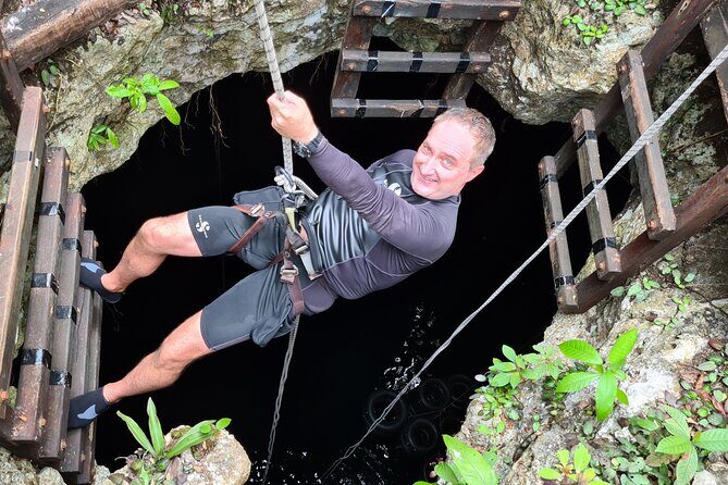 Adventure in a Private Mayan Community - Two Ziplines Over Lagoon and Cenote: The Height Part, Without the Chaos