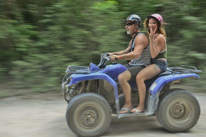 Adventure in ATV, Cenote swimming, snack & transportation - Pickup and the shared van rhythm from Playa del Carmen