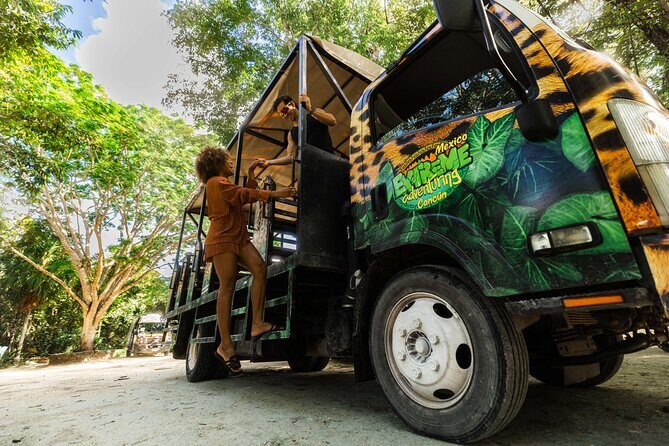 ATV Adventure and Horseback Ride with Ziplines, Cenote from Tulum - Cooling off in a natural fresh-water cenote (and actually swimming)