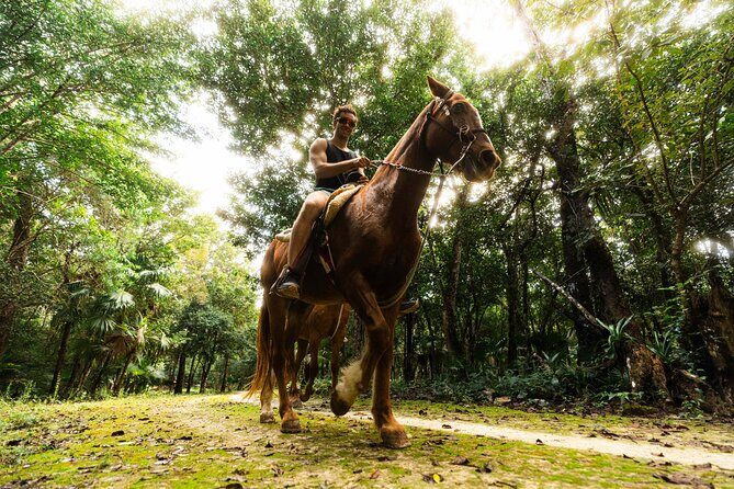 ATV Adventure and Horseback Ride with Ziplines, Cenote from Tulum - Stop 1: Horsemanship at El Rey Polo Country Club near Puerto Morelos