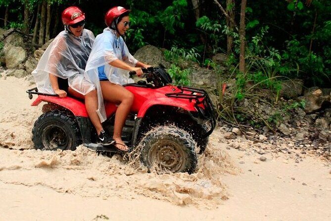 ATV Cenote and Zipline Adventure from Tulum - Rappel and the 1-kilometer zipline: the thrill part of the day
