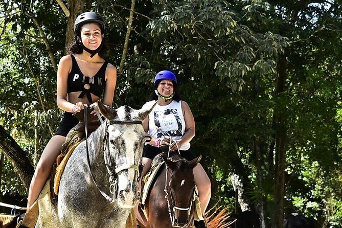 ATV & Horseback Ride with Ziplines Cenote from Playa del Carmen - El Rey Polo Club horseback ride: the fastest way to feel confident on a horse