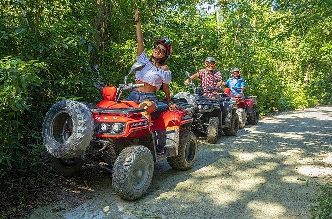 ATV Ride Discover the Jade Cavern and Drive Through The Jungle - Included Gear, Water, and the Tequila Tasting Question
