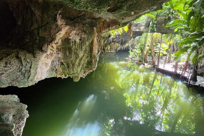 ATV tour to jade cavern with transfer (single or double) - Jade Cenote: bats, turtles, and the choice to jump