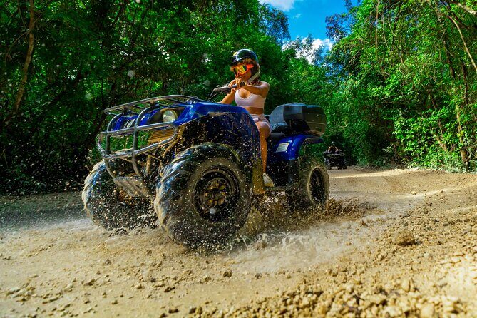 ATV, Zipline and Cenote at Extreme Adventuring with Tulum Pickup - Zipline Course: 5 Lines, 3 Interactive Bridges, and Strict Fit Limits