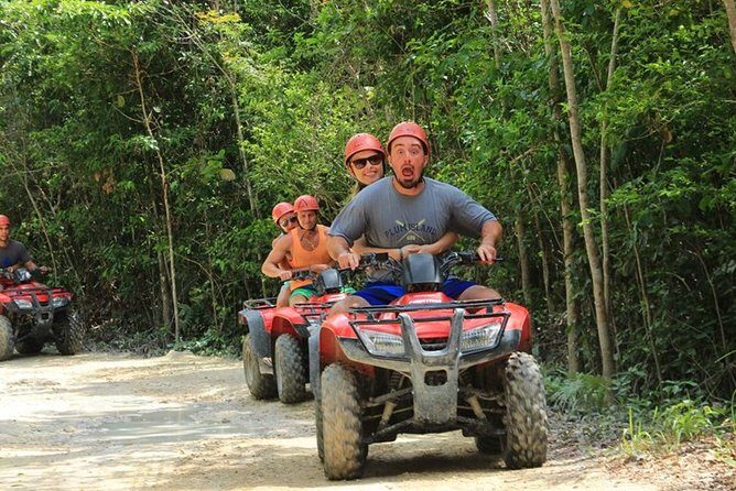 Atv, Zipline , Cenote & Lunch from Playa del Carmen - How the day runs: jungle ATV trails to treetop zipline to cenote swim