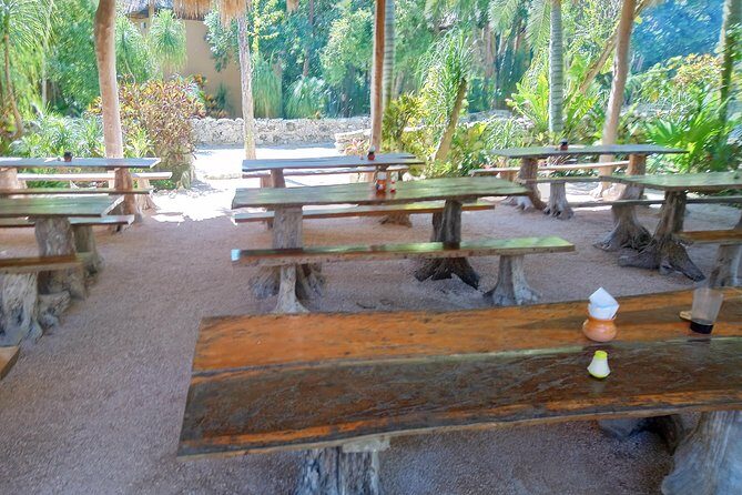 Cenote Tankah 4 Cenotes & Zip-Line Mayan Adventure - The Mayan lunch, hammocks, and canoe downtime