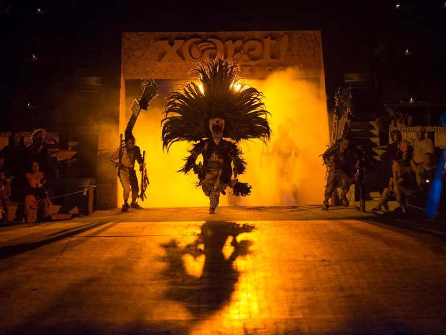 Check out the Night Show at Xcaret Park - Xcaret Plus vs Basic: When the Upgrade Actually Makes Sense