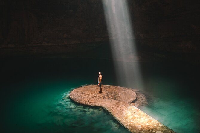 Chichen Itza + Cenote Suytun and Ikkil + Buffet and more! - Cenote Ik-kil: steep stairs, careful footing, and swim time