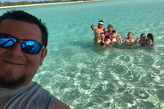 Cozumel 4 Hour Boat Sky Tour - Laguna Colombia: a calm start at about 5 meters