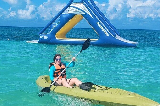 Cozumel Catamaran Fun: Snorkeling, Open Bar & Water Park - Stop 3: Palancar Reef snorkeling (the main show)