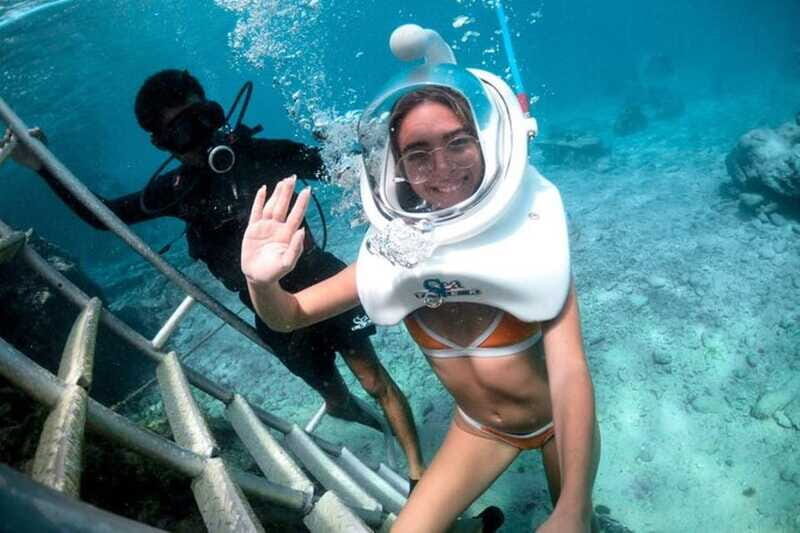 Cozumel: SeaTrek Underwater Helmet Diving Experience - Your real 2-hour flow: from locker room to snorkeling gear