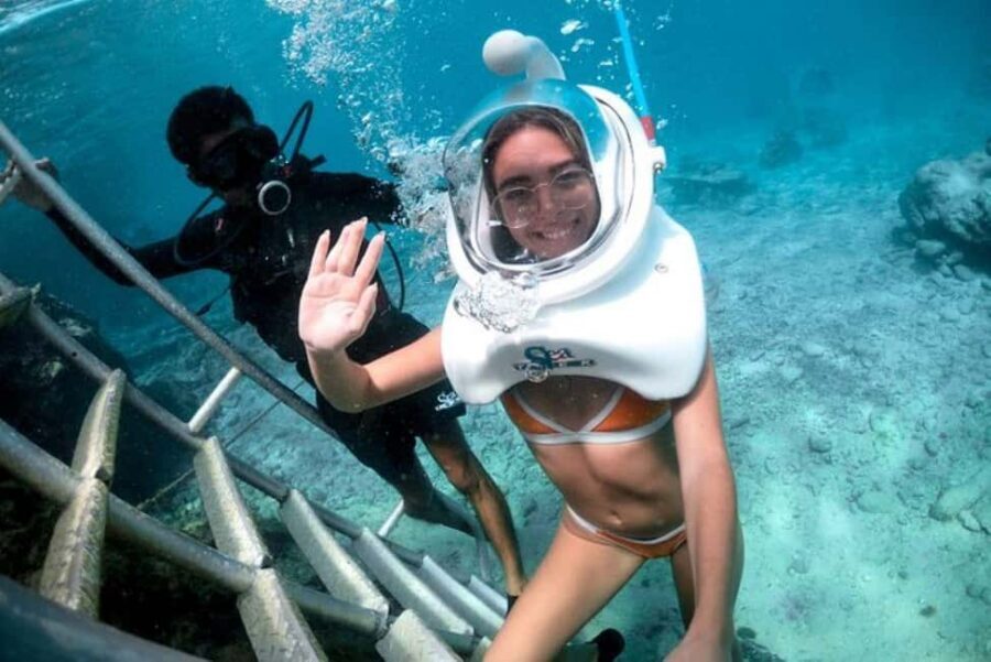 Cozumel: SeaTrek Underwater Helmet Diving Experience - How the underwater helmet walk works (and why you don’t need swim skills)