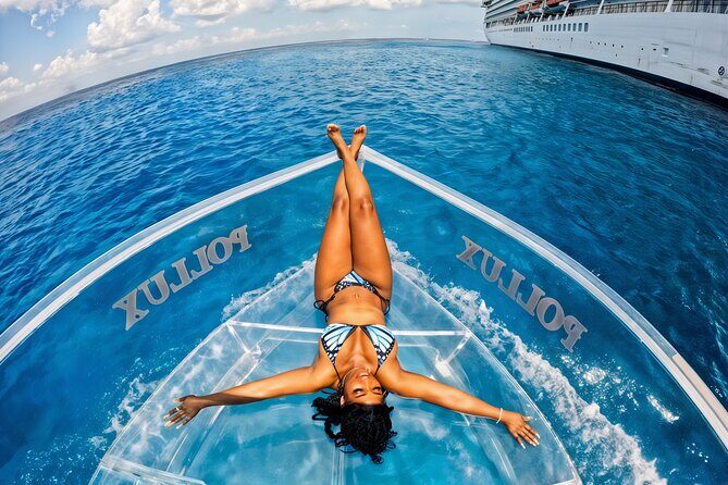 Discover Cozumel in a Transparent Boat! - A 90-minute Cozumel plan that doesn’t eat your day