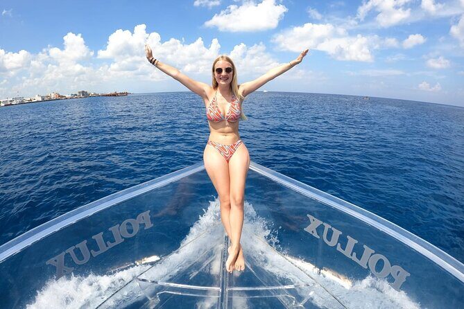 Discover Cozumel in a Transparent Boat! - Drinks on board: a small perk that improves the vibe