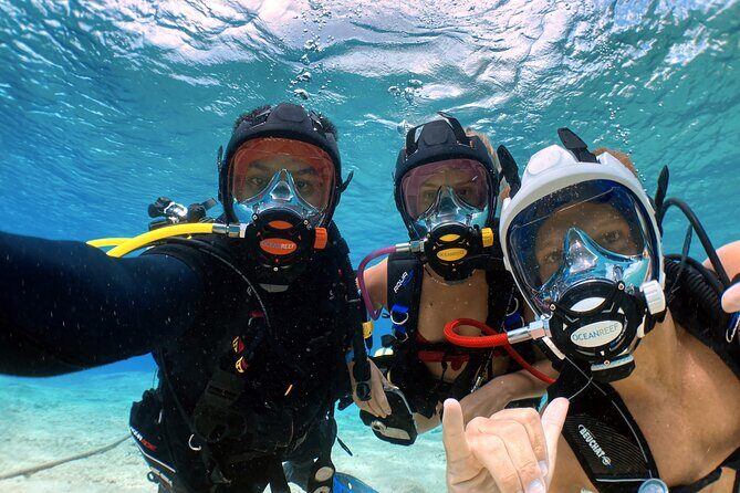Diving For People Without Experience - The lesson flow: from class to Ocean Reef full-face mask