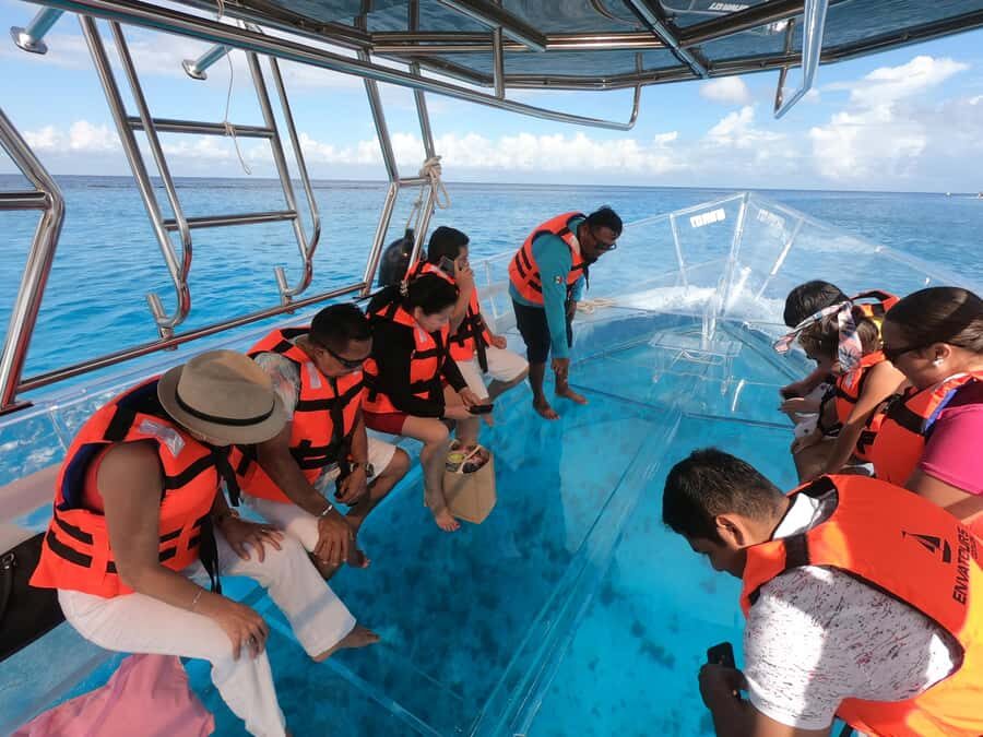 From Cozumel: Invisible Boat Snorkeling Tour - The ride from San Miguel to the national park area