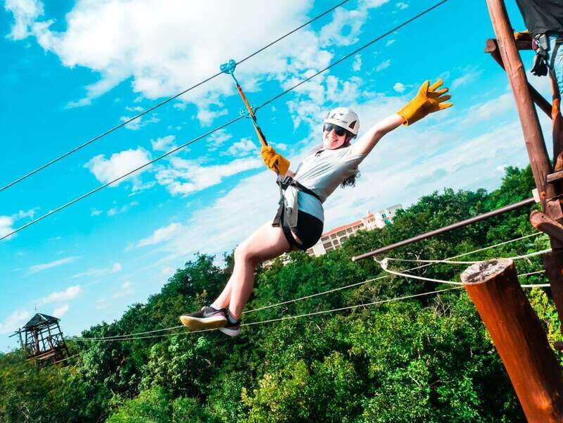 From Cozumel: The Original Zipline Adventure Tour - The 2400-Foot Route: 6 Towers, Platforms, and a 36-Foot First Climb
