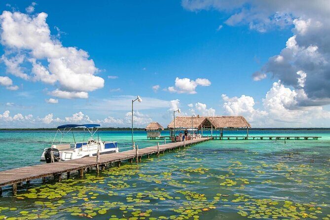 Full Day Bacalar with Boat Tour, Cenote Azul and Breakfast - San Felipe Fort and lunch you choose (not included)