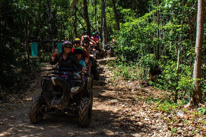 Horseback Ride, ATVs (Shared), Cenote & Ziplines! From Playa Del Carmen - Zipline circuit: what the flying feels like, and why cameras are a no-go