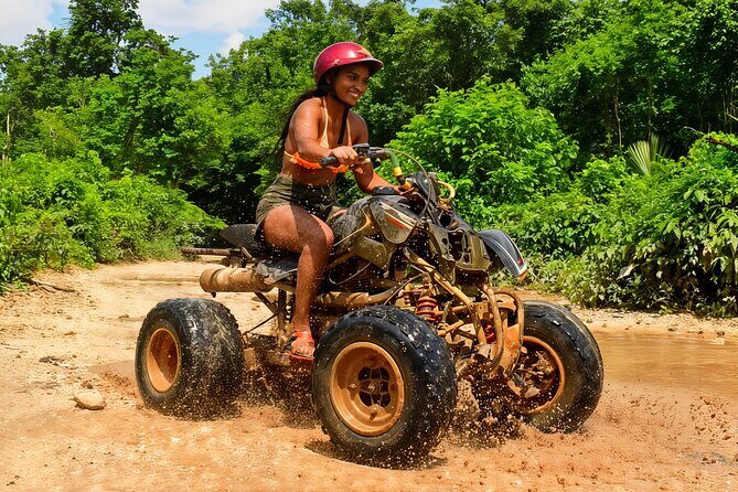 Incredible Adrenaline Eco-park in Tulum - ATV jungle circuit: expect mud, keep control, and mind the age rules