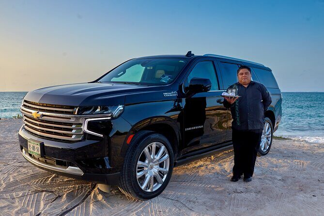 Luxury Suv departures from Tulum to Cancun Airport - Price and Value: $275 Per Group (Up to 6 Seats)