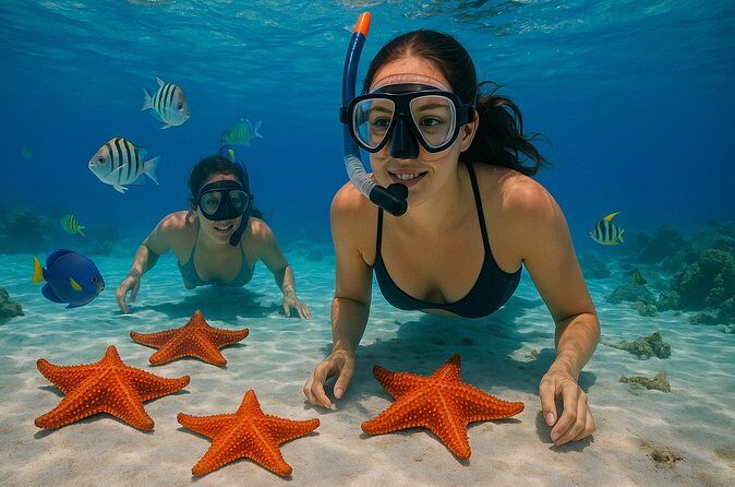 Magnificent Exploration to El Cielo Palancar and Columbia Reefs - El Cielito Beach and manta rays in shallow water