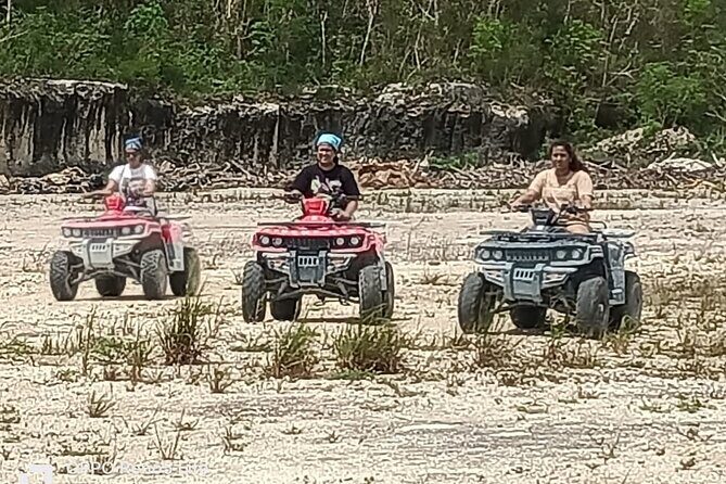 Off road ATV and Beach Club with Aqua Park - Stop 1 at El Cedral: ruins, cenote stories, and tasting stops
