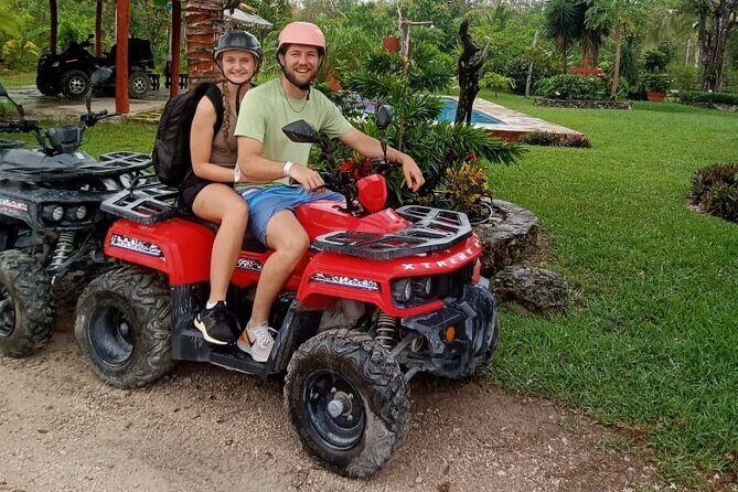 Off Road ATV Tour with Caverns, Cedral & Beach Time with Transfer - El Cedralito fair atmosphere: dances, tequila tasting, and chocolate