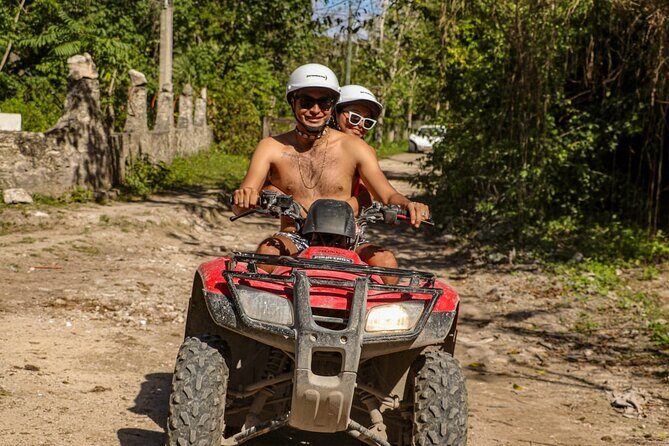 Off Road in Cozumel with ATVs, El Cedral Ruins and Cenote - El Cedral on an ATV: rugged riding plus a small slice of Mayan site context