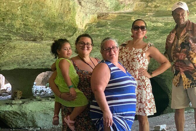 Off Road into Jungle to Mayan Caves, Hidden Ruins & Snorkel Tour - El Mirador: Sea views and rock formations for photos