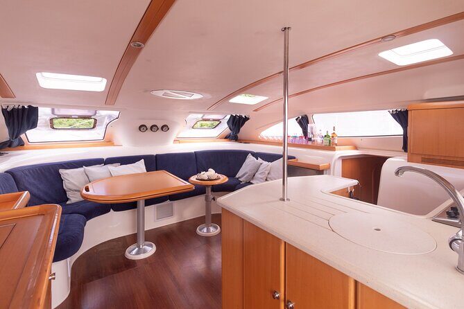 Private 6 Hrs 47 ft. Catamaran Snorkel & Cielo Charter (30p. max) - The boat experience: 47 feet of shade, space, and simple comfort