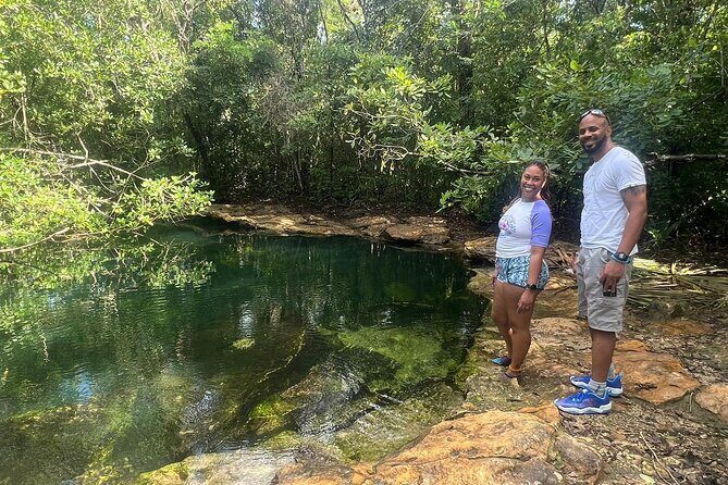Private Jeep Cenotes Expedition in Cozumel – Swim & Mayan Park - Cenote Aerolito de Paraiso: jungle air, cool water, and ancient rock