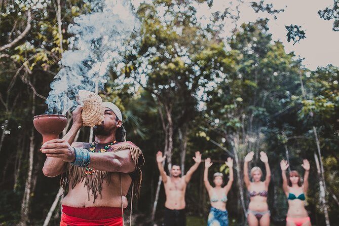 Private or Shared Mayan Temazcal Ritual from Tulum - The cooling down part: cold plunge, fruit, and getting your breath back