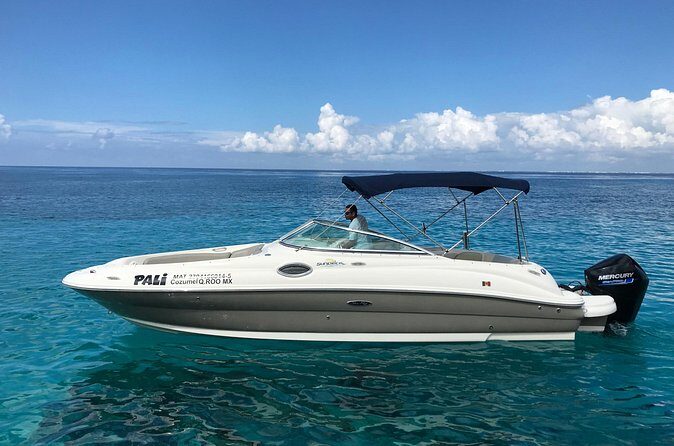 Private snorkeling with 23ft Sea Ray in San Miguel de Cozumel - Value check: $765 per group up to 6
