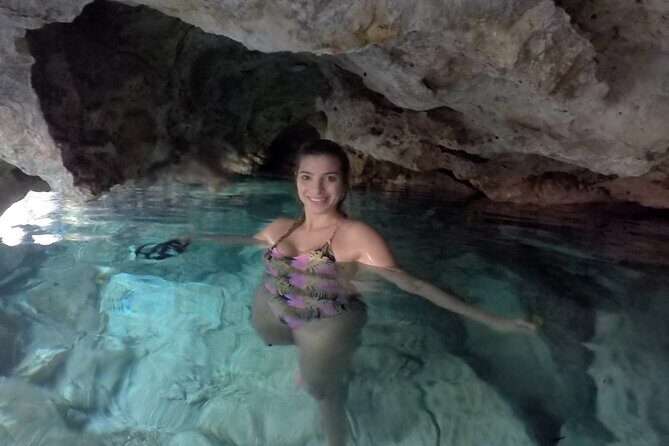 Private Tour Swim with Turtles, 2 Cenotes & Gopro - Cenote Xunaan Ha: open-air clarity and the platform jump moment