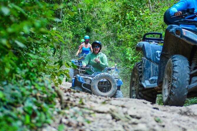 Riviera Maya Half Day Casa Jaguar Cenote, Zipline and ATV - Zip line facts: 27 meters high and 400 meters long