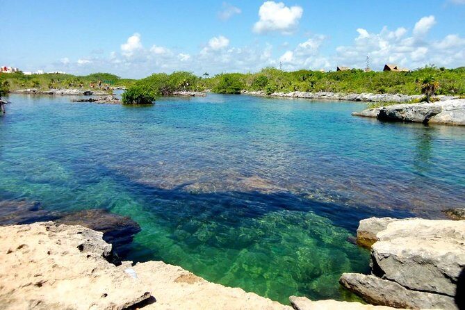 Snorkeling adventure in Yal-Kú lagoon, + Underground Cenote - Stop 2: Taak Bi Ha underground cenote-cave swim