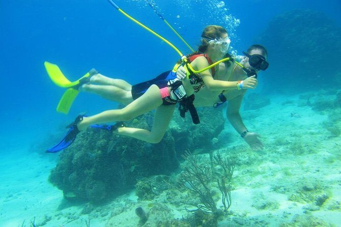 SNUBA Cozumel Underwater Adventure inside Chankanaab National Park - The underwater session over Chankanaab Reef