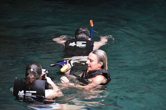 Swim in 4 different Cenotes in Casa Tortuga Park - Campana and Wisho: semi-open caves with fossils and bat lore
