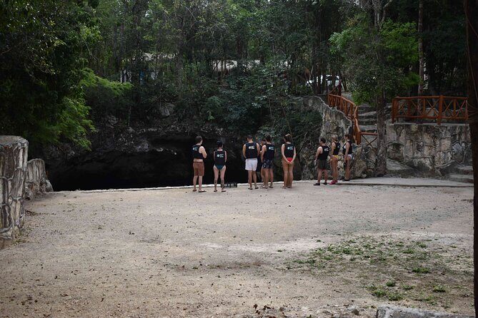 Swim in 4 different Cenotes in Casa Tortuga Park - 3 Zapotes: open-air clarity, jade green water, and a jump option