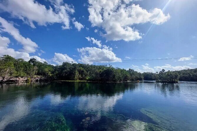 Tankah Mayan Village Zipline Nature Park - Three ziplines over the lagoon, plus a water zipline