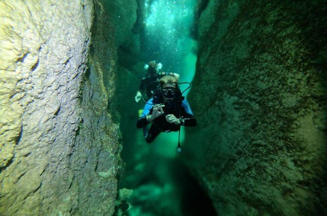 Try dive in beautiful Casa cenote for 2 people - Tank One: shallow skills in crystal-clear water