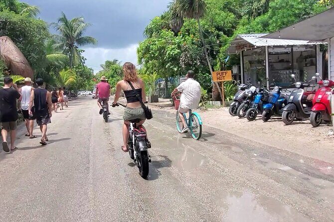 Tulum Area Experiences Guided E-Bike Tour- 3 Cenote's Snorkel/Swim & Local Lunch - Stop 1: Gran Cenote and Your First Swim Setup