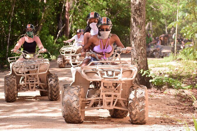 Tulum Extreme Mayan Adventure with ATV, Zipline and Cenote - Mayan Ceremony Demo and Lunch: Culture and Fuel Without the Museum Feel
