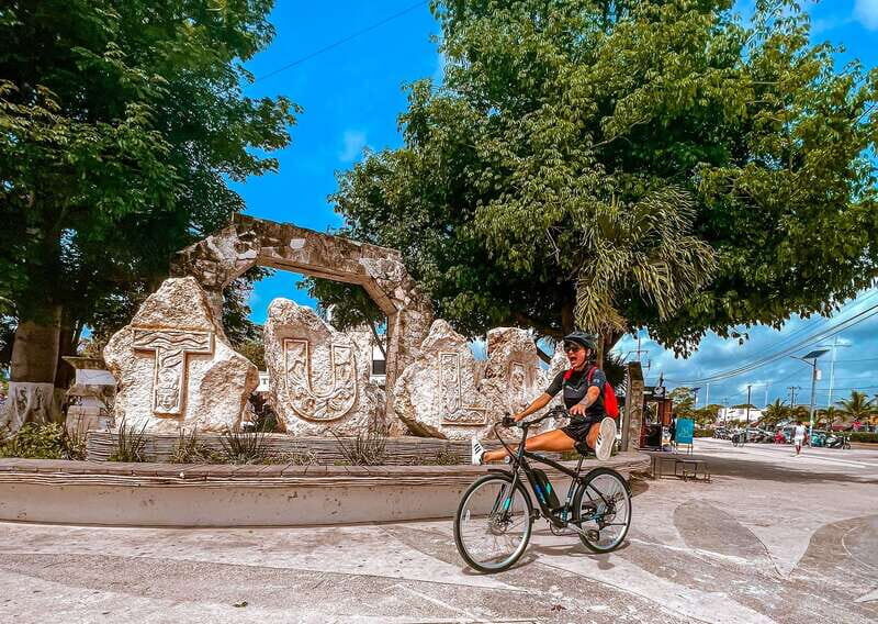 Tulum: Guided Bike Tour of Tulum Ruins, Tacos & Cenote - Rolling through Tulum pueblo and building a local-feeling day